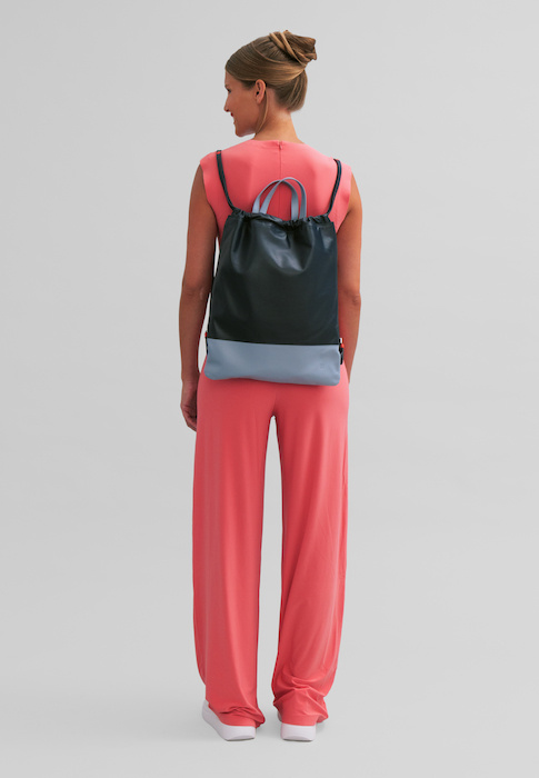 Dudu duży plecak worek ze sznurkiem skóra naturalna miejski