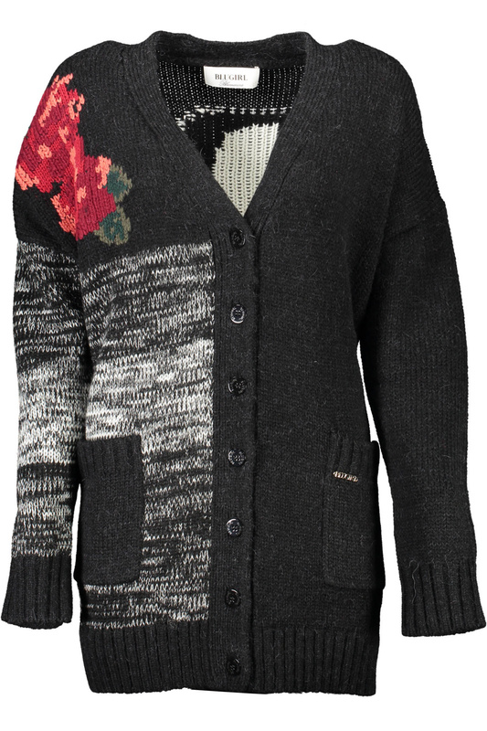 BLUGIRL bluza na zamek DAMSKI CZARNY