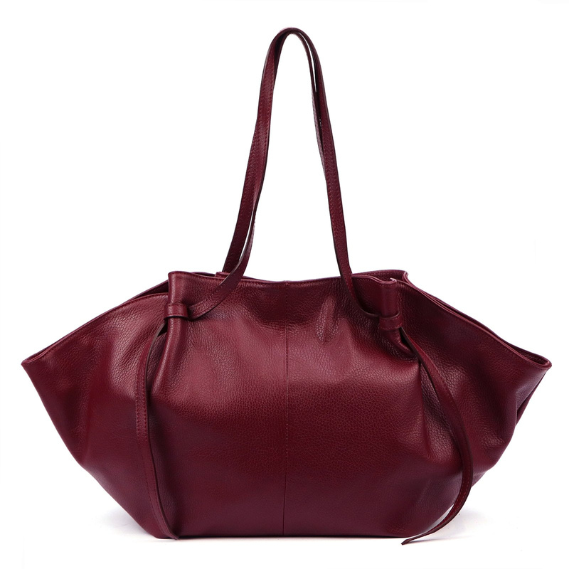 Vera Pelle damska shopperbag skóra naturalna miękka duża torebka na ramię