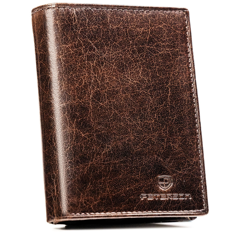 Skórzany męski portfel Peterson PTN N4-BUF