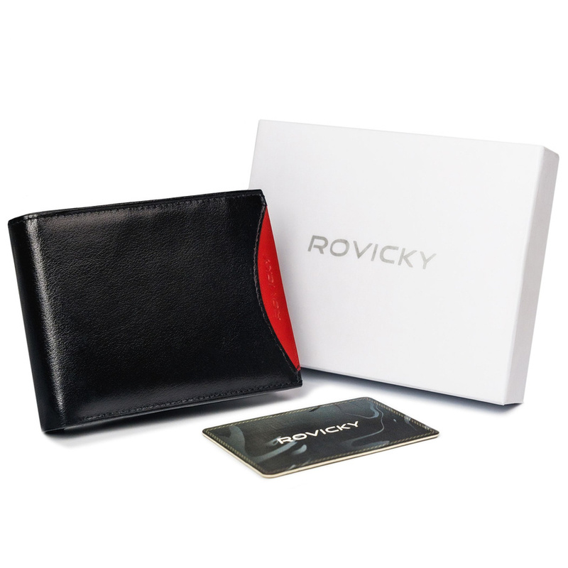 Portfel męski z wyjmowanym etui na karty Rovicky