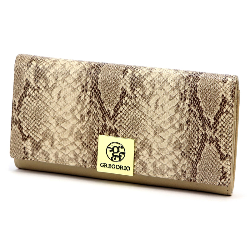 Klasyczny duży Skórzany damski portfel Gregorio