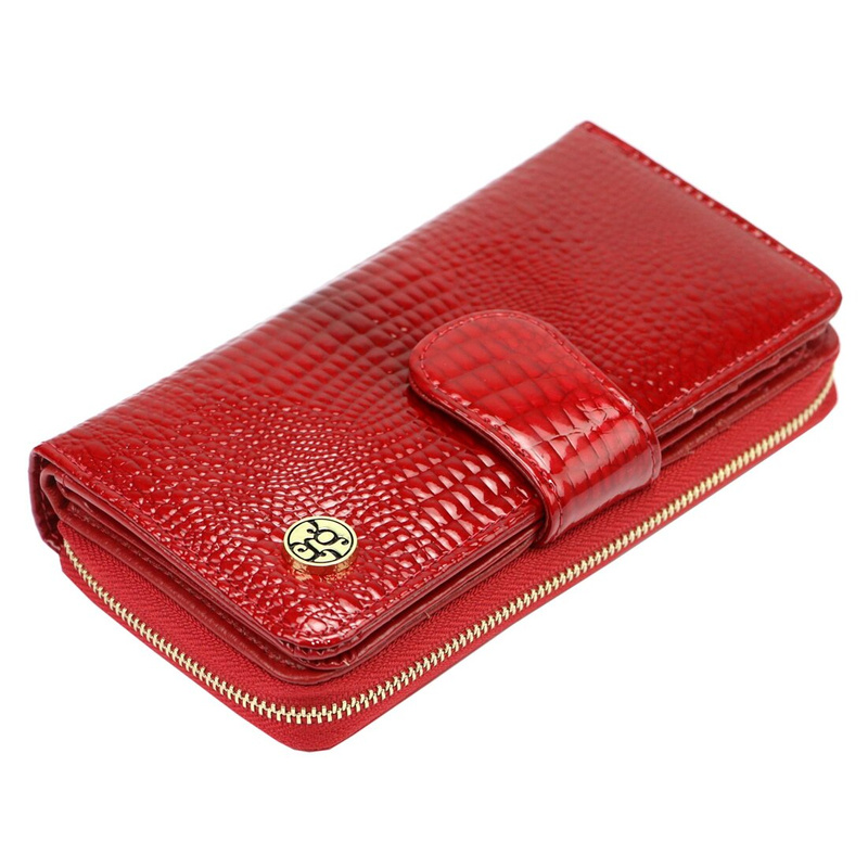 skóra naturalna + Damski portfel ze skóry ekologicznej Gregorio GL-116