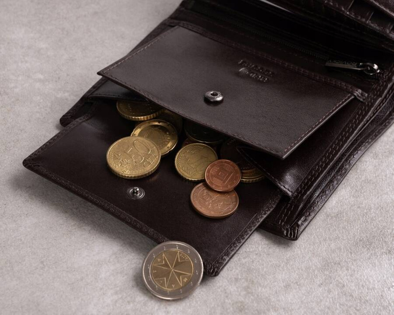 Skórzany męski portfel Rovicky PC-104-BAR RFID