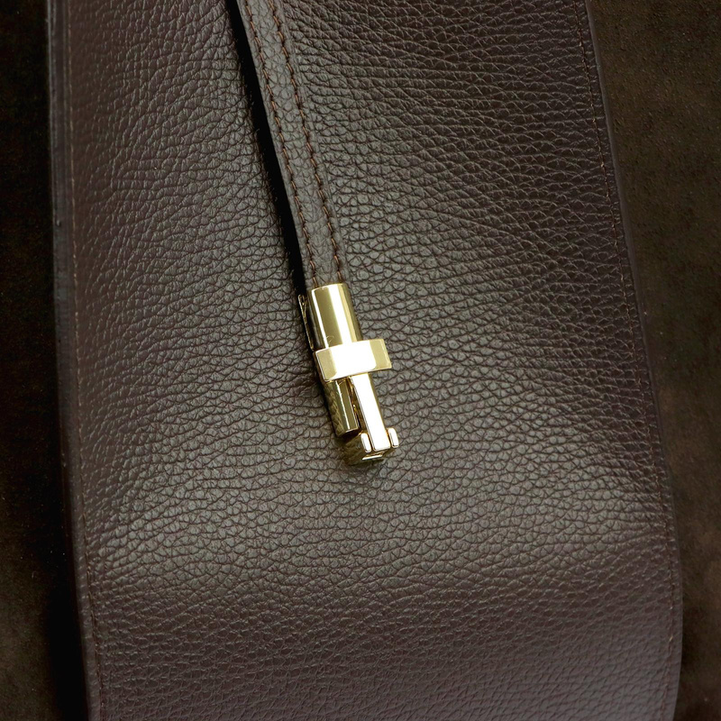 Vera Pelle damska torebka na ramię skóra naturalna shopperbag z paskiem