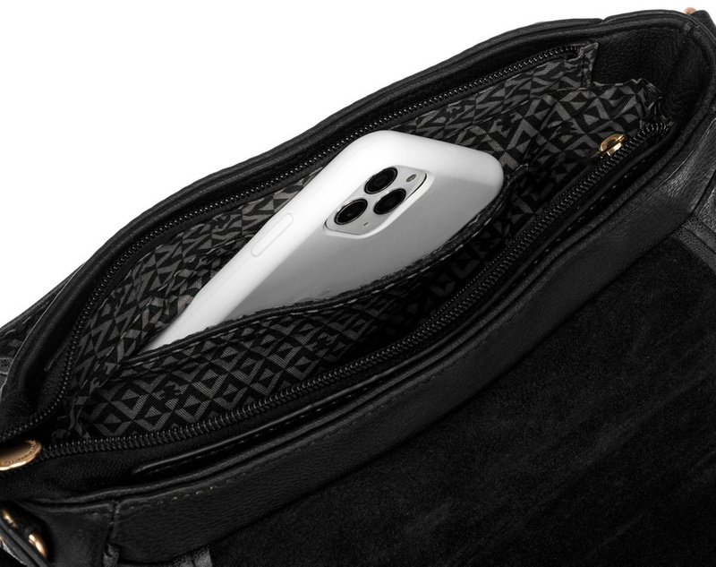 Listonoszka ze skóry ekologicznej z klapką — LuluCastagnette