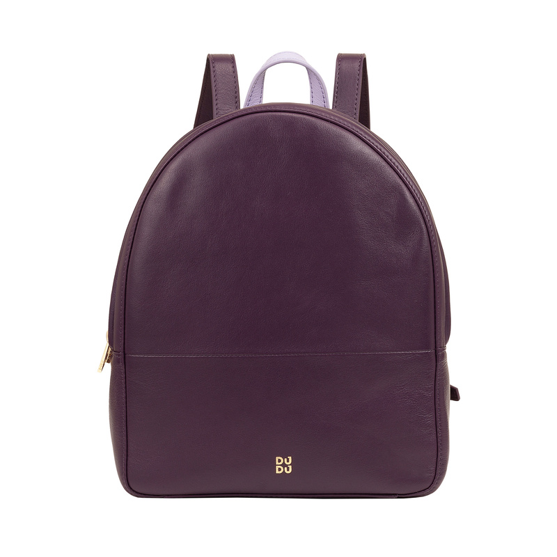 Miejski Damski plecak dwukomorowy skórzany DUDU