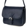 Granatowa Beltimore Damska Skórzana Mała Torebka Listonoszka K66