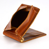 Etui na karty, mały męski skórzany portfel z RFID
