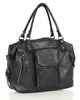 Torba biznesowa bowling retro bag skórzana - MARCO MAZZINI czarny