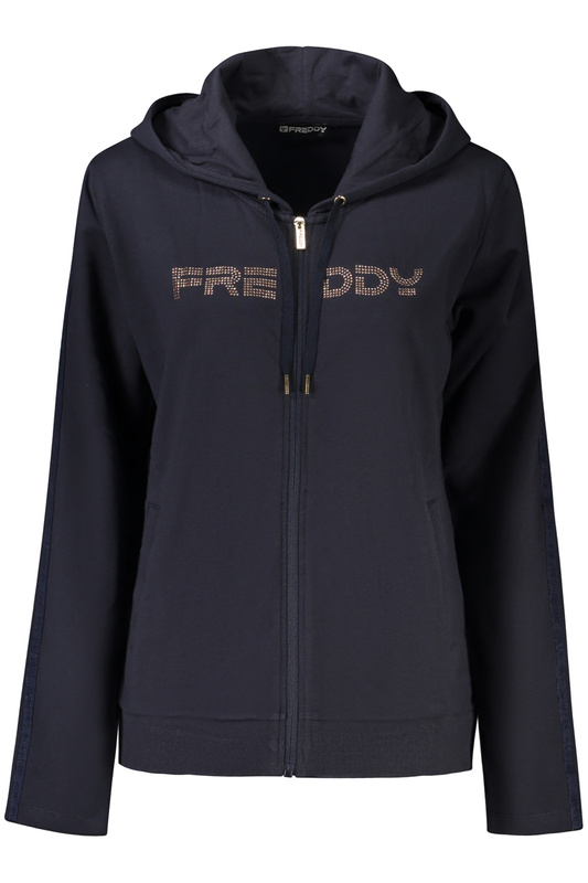 FREDDY DAMSKA NIEBIESKA BLUZA Z ROZPIĘCIEM