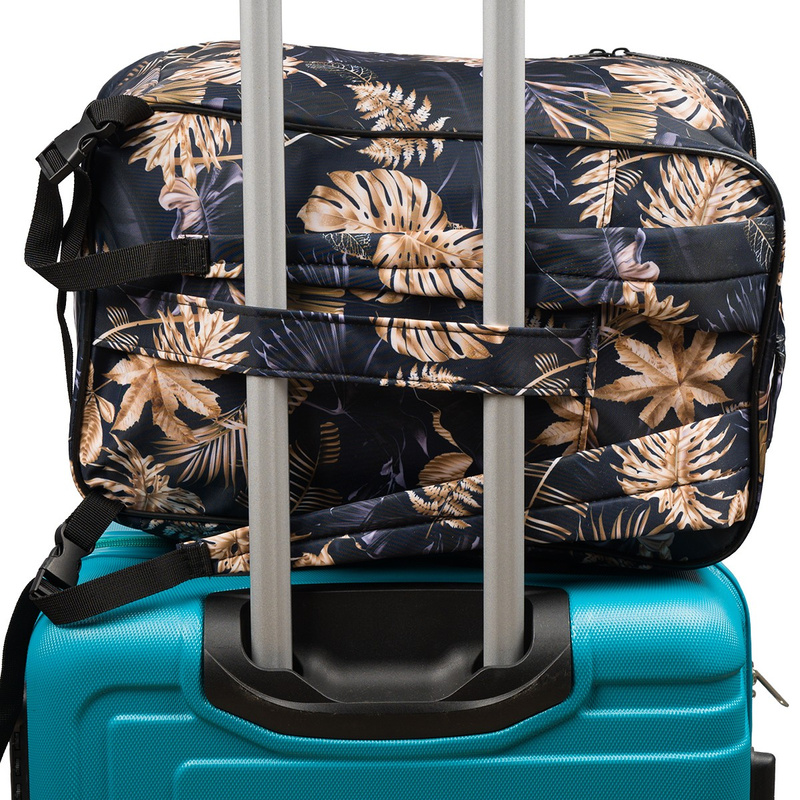 Plecak Podróżny Lekki Bagaż Podręczny Samolotowy Ryanair Wizzair Beltimore złote liście Q77