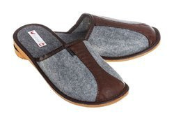 Wygodne kapcie męskie ciepłe w całości z filcu pw283