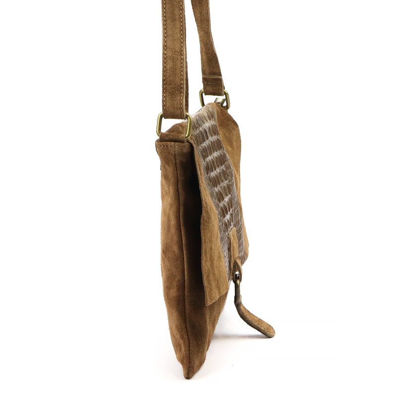 Damska torebka ze skóry naturalnej Luka 26-076 CROCO