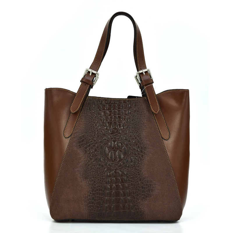 Damska duża torebka na ramię shopperbag skórzana