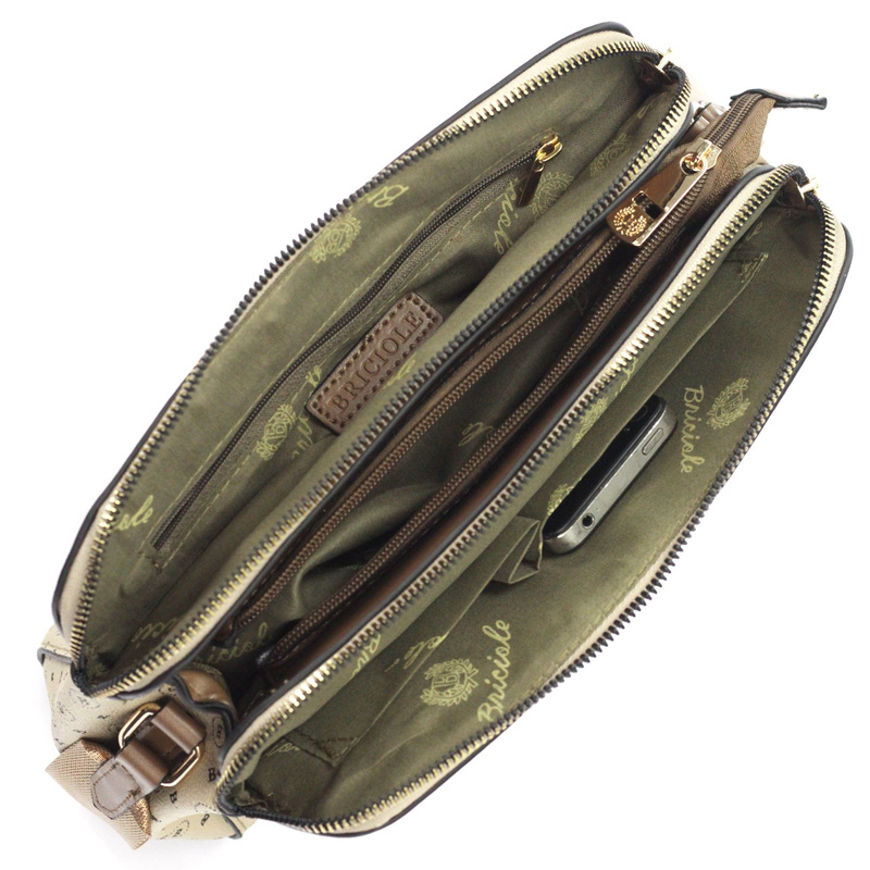 Briciole Listonoszka Damska Skóra Ekologiczna Listonoszka Na Ramię 3 Komory