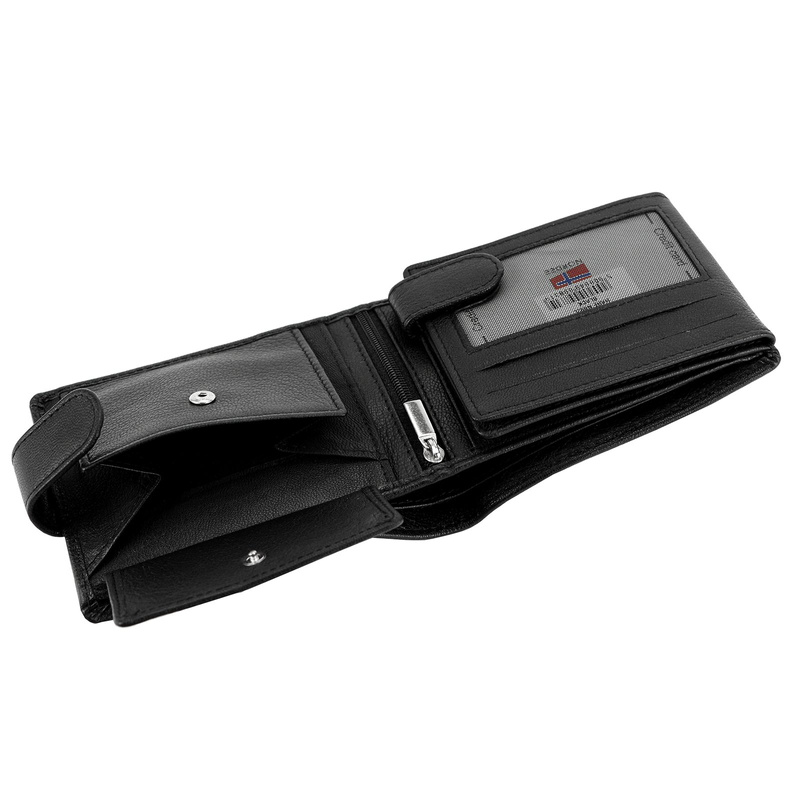 Nordee męski portfel rozbudowany skóra naturalna pojemny z przegrodami