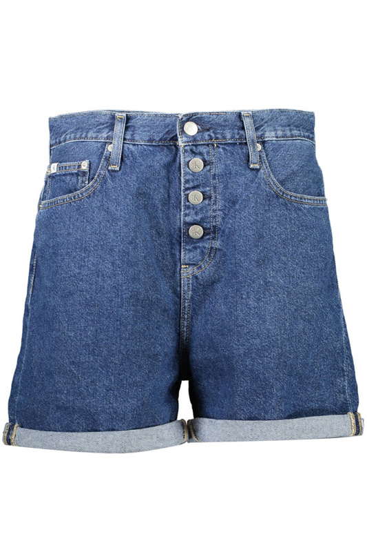 KRÓTKIE KRÓTKIE DAMSKIE CALVIN KLEIN JEANS NIEBIESKIE