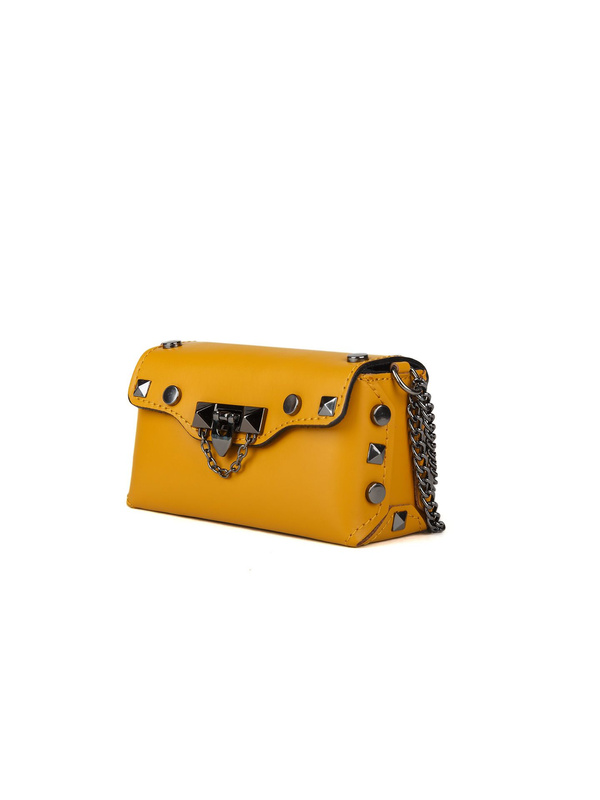 Damska listonoszka crossbody Giulia Monti GM1553 musztardowa