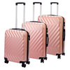Mocna walizka damska z ABSu Pierre Cardin MED12 x3 Z