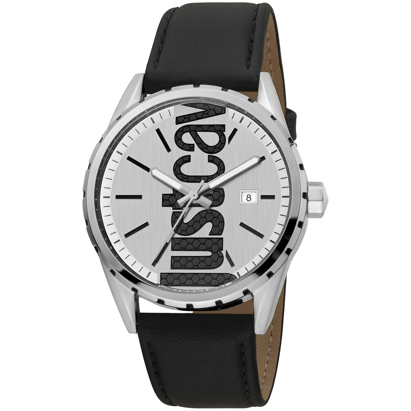 Zegarek JUST CAVALLI JC1G082L0105. Kwarcowy, Kolor szary. Mężczyzna.