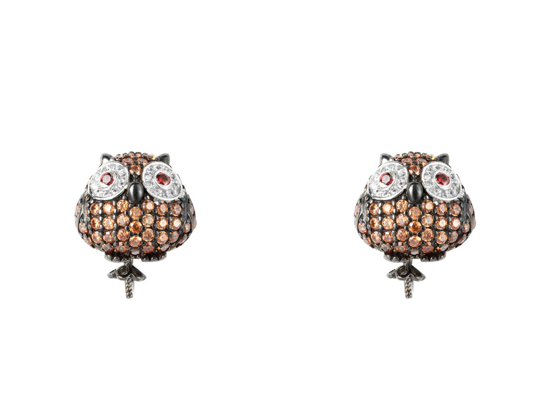 Biżuteria LANCASTER JLA-EAR-OWL-4. PENDING, Kolor czarny brązowy. Kobieta.