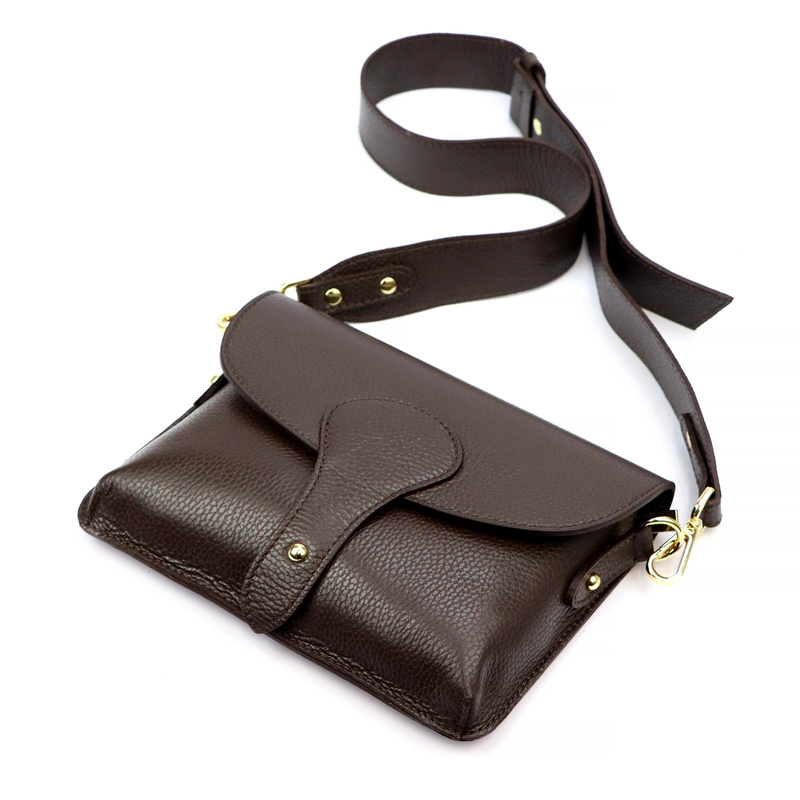 Vera Pelle damska listonoszka skóra naturalna crossbody torebka na ramię