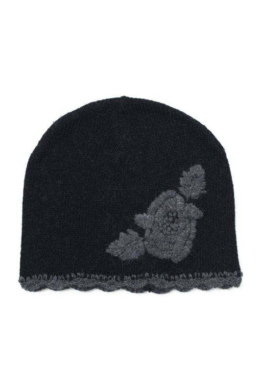 Czapka Haftowany Kwiat