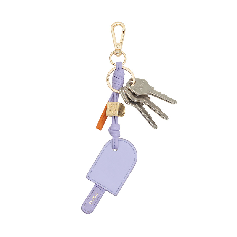 DuDu brelok do kluczy zawieszka skóra naturalna ice cream stick