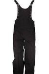 CZARNE SPODNIE OGRODNICZKI GUESS JEANS DAMSKIE