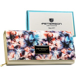 skóra naturalna + Damski portfel ze skóry ekologicznej Peterson PTN PX20-PF2