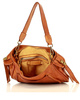Marco Mazzini Torebka classic saddle bag ze skóry naturalnej na ramie brąz camel