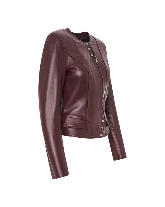 Bukowski Skórzana kurtka damska "Larysa" casual taliowana stylowa