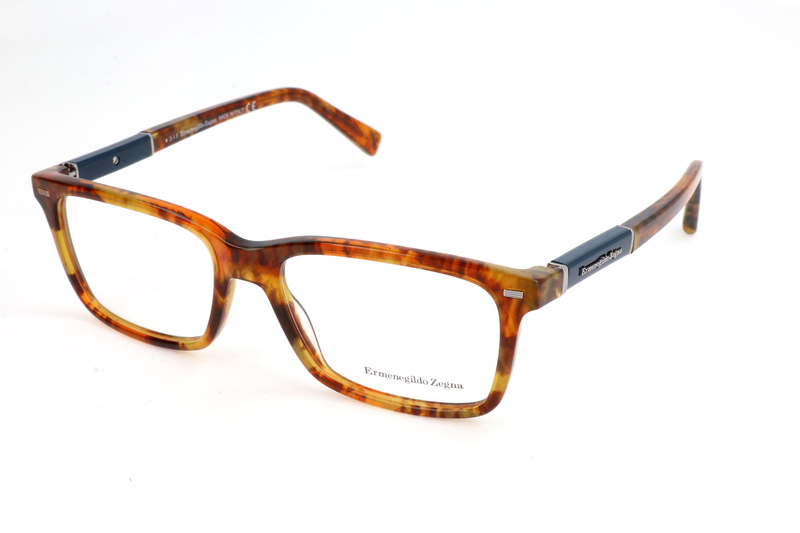 Okulary ERMENEGILDO ZEGNA EZ5037-54. Okulary, Kolor czerwony. Mężczyzna.
