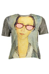 DESIGUAL T-SHIRT Z KRÓTKIM RĘKAWEM DAMSKI ZIELONY