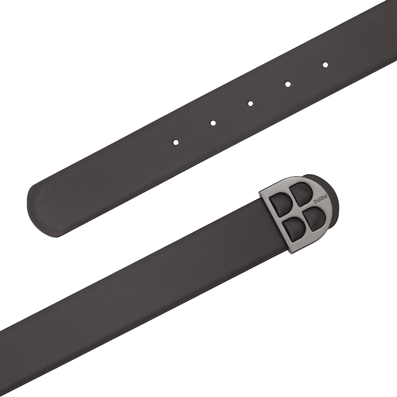 DUDU dwustronny męski pasek do spodni skóra naturalna stylowy