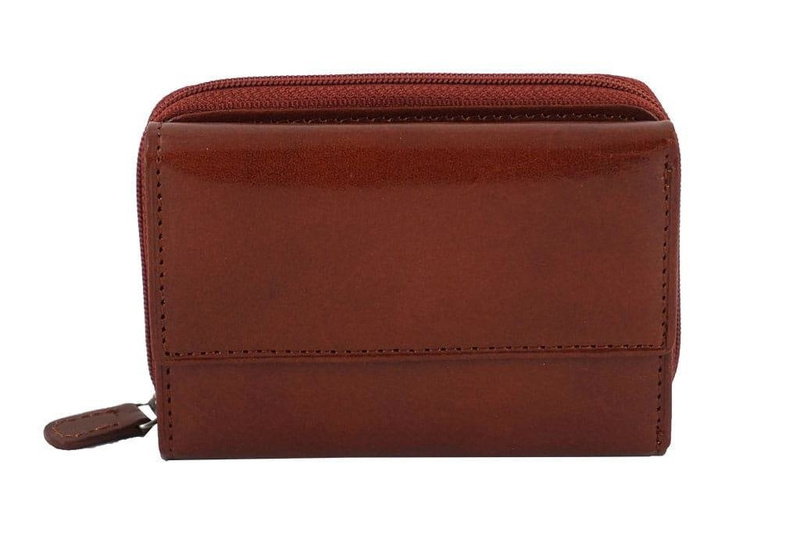 Barberinis - portfel skórzany damski - Brązowy ciemny