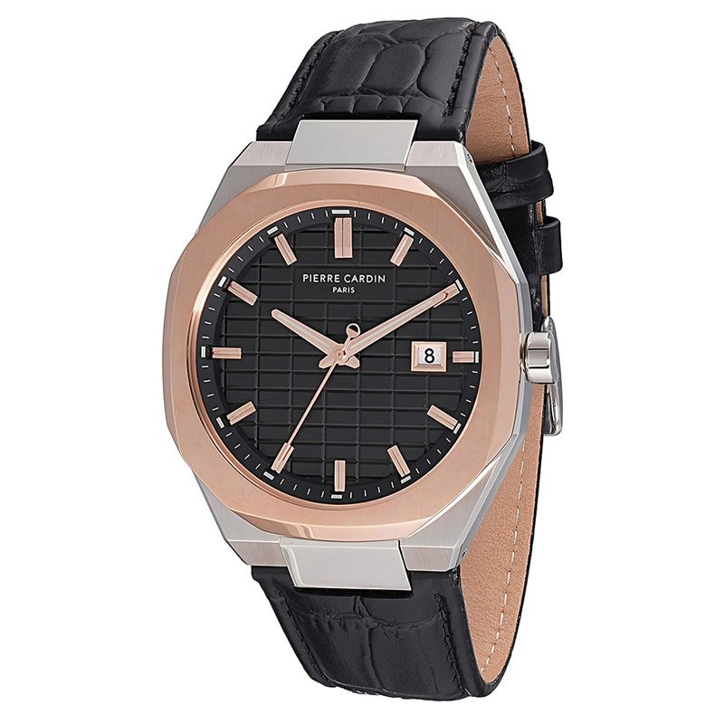 Zegarek PIERRE CARDIN CF.1000.LB.1. Kwarcowy, Kolor czarny. Mężczyzna.