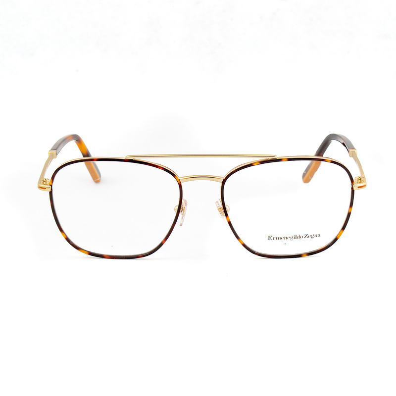 Okulary ERMENEGILDO ZEGNA EZ518-032. Okulary, Kolor złoty. Mężczyzna.
