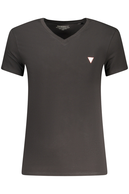 GUESS JEANS MĘSKA KOSZULKA Z KRÓTKIM RĘKAWEM CZARNA