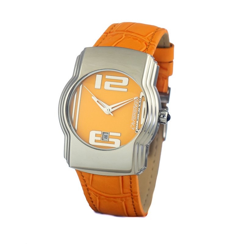 Zegarek CHRONOTECH CT7279B-07. Kwarcowy, Kolor pomarańczowy. Kobieta.