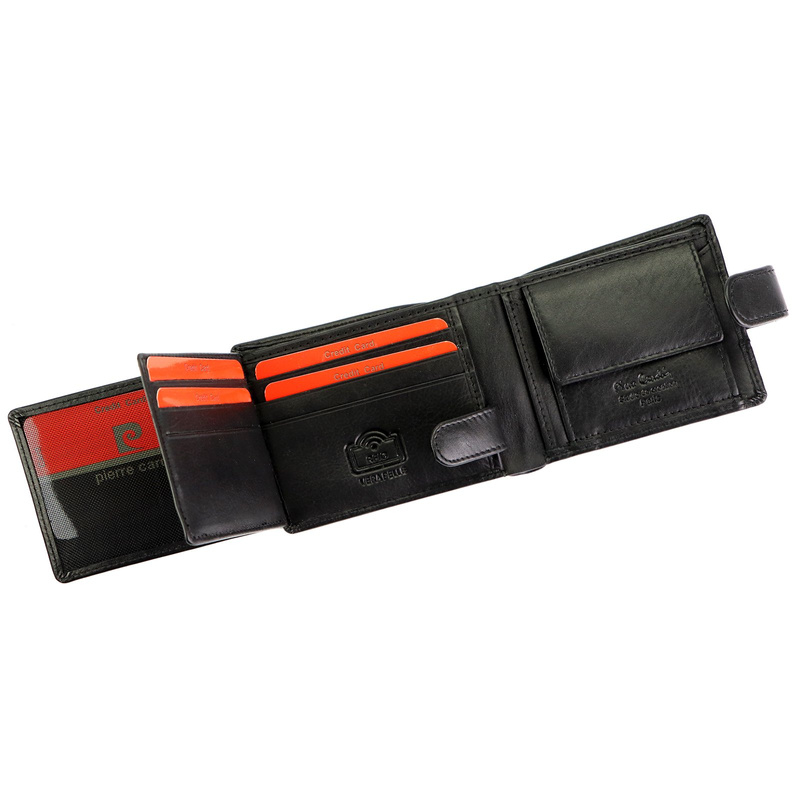 Stylowy Skórzany męski portfel Pierre Cardin RFID