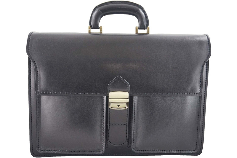 Aktówka męska skóra naturalna Barberinis - Brązowa