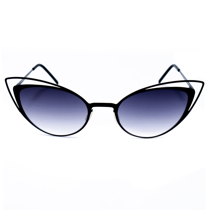 Okulary ITALIA INDEPENDENT 0218-009-000. Okulary przeciwsłoneczne, Kolor czarny. Kobieta.