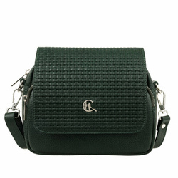 Elegancka listonoszka skórzana Canaletto z tłoczoną klapką – styl i funkcjonalność na co dzień TD655s220-at1