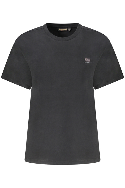 NAPAPIJRI DAMSKA KOSZULKA Z KR�TKIM R�KAWEM W KOLORZE CZARNYM