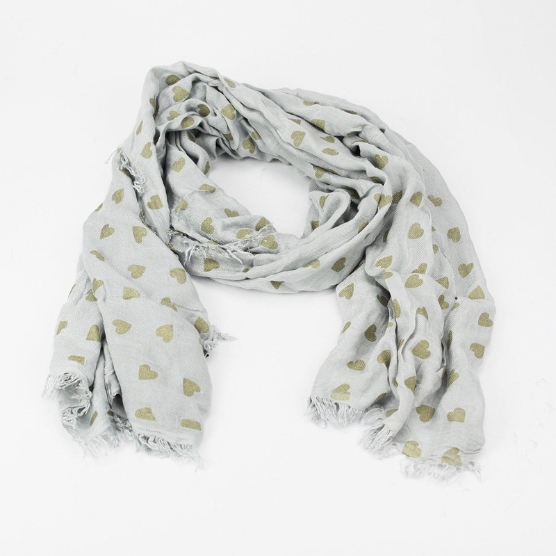 Pierre Cardin Chusta damska apaszka w serca elegancka