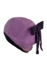 Angorkowy Beret Z Kokardką