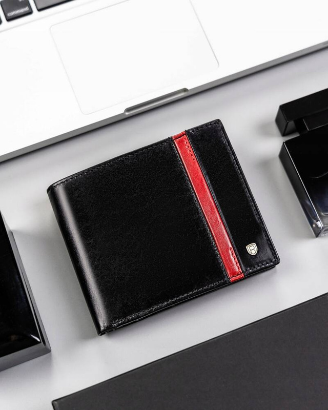 Elegancki skórzany portfel męski Rovicky z RFID