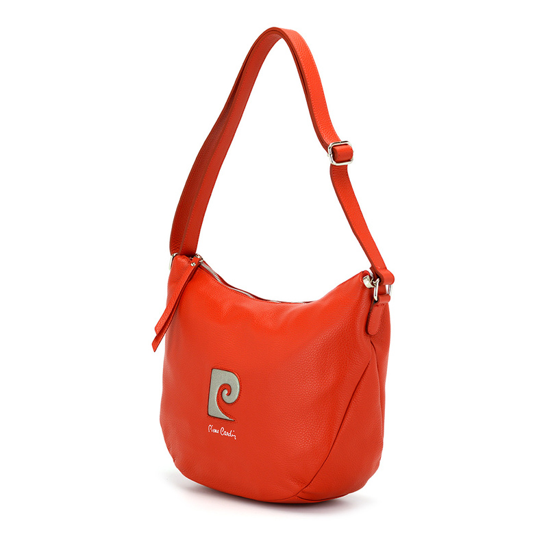 Pierre Cardin damska listonoszka na ramię skóra naturalna pojemna torebka